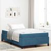 vidaXL Bedframe met matras Donkerblauw 120 x 190 cm Stof