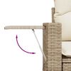 vidaXL 8-delige Loungeset met kussens poly rattan acacia beige