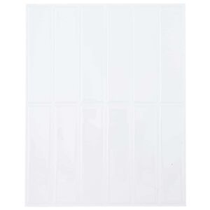 vidaXL Rechthoekige Tegel 20 pcs Wit 29 x 23 x 0,08 cm