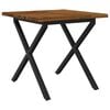 vidaXL Live Edge Eettafel 90 x 90 x 75 cm Massief Acaciahout