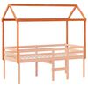 vidaXL Kinderbedhuisje 207x95,5x159 cm massief grenenhout wasbruin