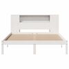 vidaXL Bed met boekenkast zonder matras grenenhout wit 120x190 cm