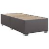 vidaXL Boxspring met matras kunstleer grijs 80x200 cm
