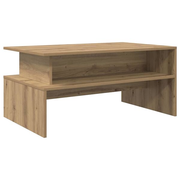 vidaXL Salontafel Artisan Eiken 90 x 55 x 42,5 cm Bewerkt hout