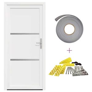 vidaXL Voordeur Wit 88 x 200 cm PVC