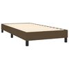 vidaXL Boxspring met matras stof donkerbruin 80x200 cm