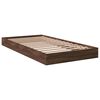 vidaXL Bedframe zonder matras bewerkt hout bruin eikenkleur 100x200 cm