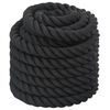 vidaXL Battle Rope Zwart 12 m 9 kg Polyester
