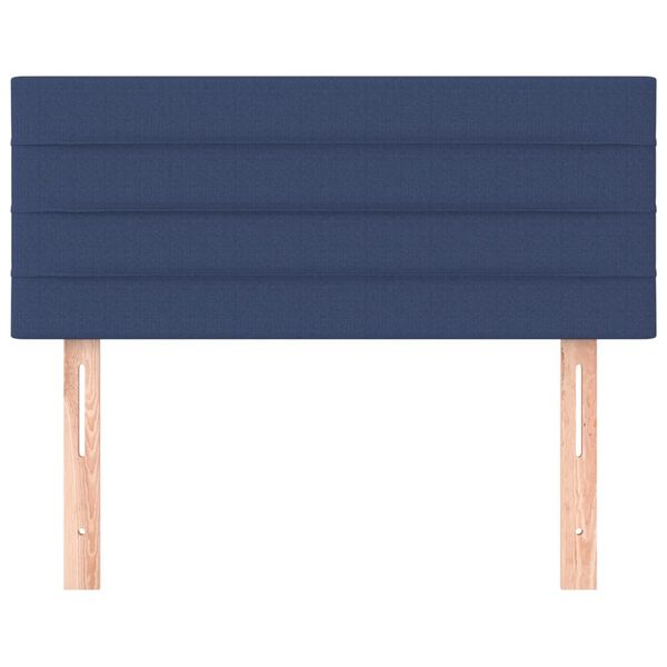 vidaXL Hoofdbord 100x5x78/88 cm stof blauw