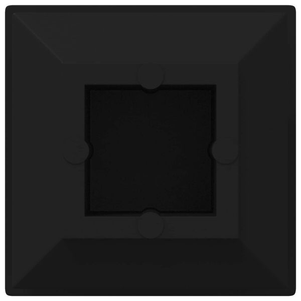 vidaXL Einddoppen 2 pcs Zwart 15 x 15 x 15 mm PP