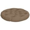 vidaXL Hangstoel Kussen VIANEN 100% Polyester Taupe &Oslash; 80 x 12 cm