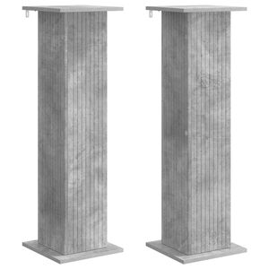 vidaXL Plantenstandaard 2 pcs Betongrijs 30,5 x 30 x 100,5 cm
