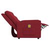 vidaXL Massagestoel 2-zits verstelbaar stof wijnrood