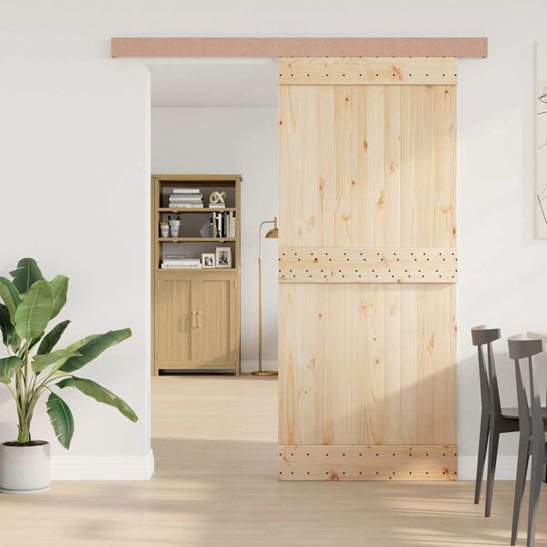 vidaXL Beslagset schuifdeur 183 cm aluminiumlegering zilverkleurig