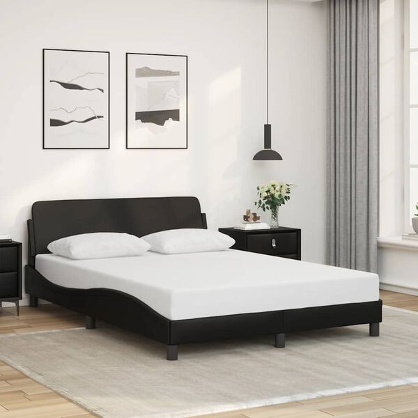 vidaXL Bedframe "Dover" kunstleer zwart 140x200 cm
