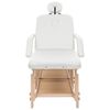 vidaXL Massagetafel 3 zones kunstleer wit