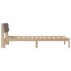 vidaXL Bedframe Bruin en taupe 90 x 190 cm Massief grenenhout