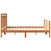 vidaXL Bedframe met hoofdeinde Wasbruin 150 x 200 cm