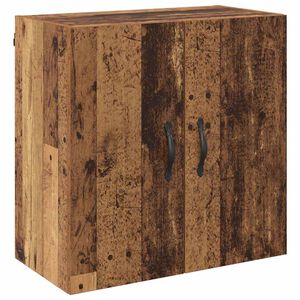 vidaXL Wandkast Wandgemonteerd Oudhout 60 x 31 x 60 cm Bewerkt hout