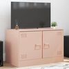 vidaXL Tv-meubel 67x39x44 cm staal roze