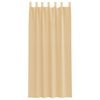 vidaXL Gordijnen met lussen 2 st 140x225 cm zand