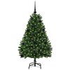 vidaXL Kunstkerstboom met 150 LED Groen 120 cm PVC en Metaal