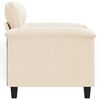 vidaXL Fauteuil 60 cm microvezelstof beige