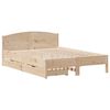vidaXL Bedframe zonder matras massief grenenhout 135x190 cm