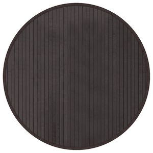 vidaXL Vloerkleed rond 60 cm bamboe donkerbruin