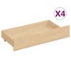 vidaXL Bedframe met 4 lades massief grenenhout 200x200 cm