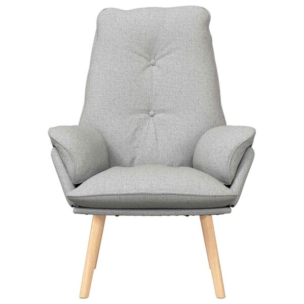 vidaXL Fauteuil Wolkengrijs 69 x 74 x 93 cm Stof