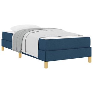 vidaXL Boxspringbed met matras Blauw 80 x 200 cm Stof