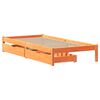 vidaXL Bedframe zonder matras massief grenenhout wasbruin 75x190 cm