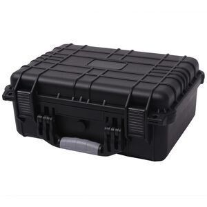 vidaXL Beschermende materiaalkoffer 40,6x33x17,4 cm zwart