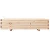 vidaXL Plantenbak 110x40x26,5 cm massief grenenhout