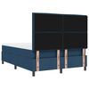 vidaXL Boxspringbed met matras met hoofdeinde Blauw 160 x 200 cm Stof