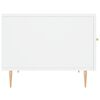 vidaXL Salontafel 50x50x40 cm bewerkt hout wit