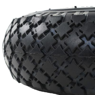 vidaXL Steekwagenwielen 4 st 3,00-4 (245x82) rubber