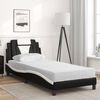 vidaXL Bed "Viana" met matras kunstleer zwart en wit 80x200 cm