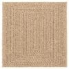 vidaXL Vloerkleed ZIZUR beige binnen en buiten 240x240 cm jute look