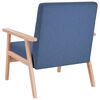 vidaXL Fauteuil stof blauw