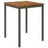 vidaXL Tuindiner tafel Natuurlijk en Koffie 60 x 60,5 x 75 cm