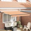 vidaXL Markies Geel en Oranje 350 x 250 x 165 cm Polyester