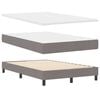vidaXL Boxspring bed met matras met LED Taupe 120 x 190 cm Stof
