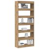 vidaXL Boekenkast Artisan Eiken 80 x 30 x 198 cm Bewerkt hout