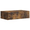 vidaXL Wandmontage Zijtafel Gerookt eiken 59 x 34,5 x 17 cm