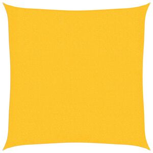 vidaXL Zonnezeil 160 g/m&sup2; 2x2 m HDPE geel