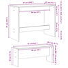 vidaXL 3-delige Eettafel en bankenset bewerkt hout oud houtkleurig