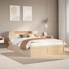 vidaXL Bedframe zonder matras massief grenenhout 135x190 cm