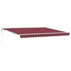 vidaXL Luifel automatisch uittrekbaar 400x300 cm bordeauxrood